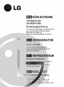 Bruksanvisning LG GR-B207CAB Kyl-frys
