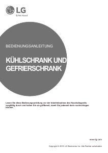 Bedienungsanleitung LG GMQ844MCKV Kühl-gefrierkombination