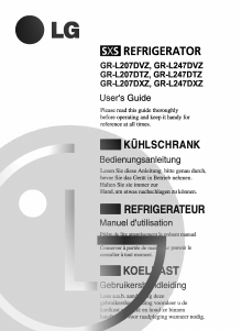 Bruksanvisning LG GR-L207DXZ Kyl-frys