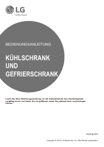 Bedienungsanleitung LG GSL561PZUZ Kühl-gefrierkombination