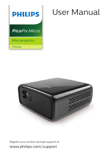 Bruksanvisning Philips PPX320 PicoPix Micro Projektor