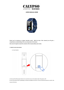 Manuale Calypso K8500 Smartwatch