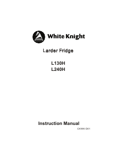 Manual White Knight L130H Refrigerator