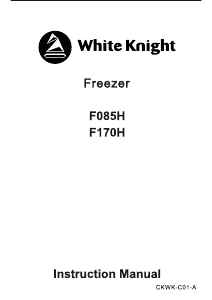 Bruksanvisning White Knight F085H Frys