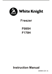 Handleiding White Knight F170H Vriezer