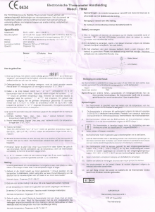 Bruksanvisning Titaniumbaby TM02 Termometer