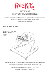 Manual Redkite Baby Go Round Twirl Baby Walker