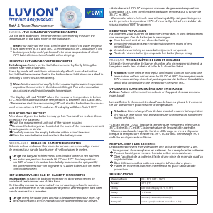 Instrukcja Luvion Blue Bath Thermometer
