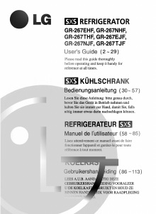 Bedienungsanleitung LG GR-267EHF Kühl-gefrierkombination