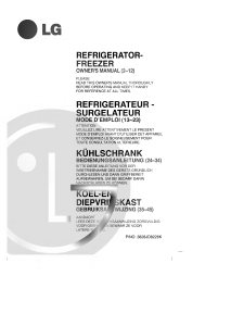 Bedienungsanleitung LG GR-T452X Kühl-gefrierkombination