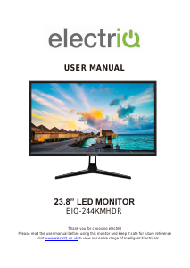 Bruksanvisning ElectriQ eiQ-244KMHDR LED skärm