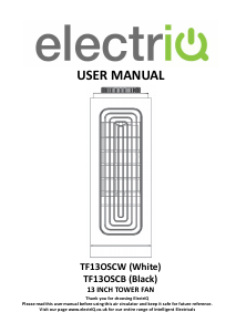 Manual ElectriQ TF13OSCB Fan