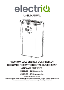 Manual ElectriQ CD12LEB Dehumidifier