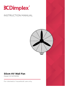 Handleiding Dimplex DCWF50MB Ventilator