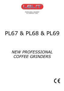 Bruksanvisning LELIT PL68 Gilli Kaffekvarn