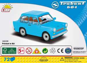 Manual Cobi set 24529 Youngtimer Trabant 601