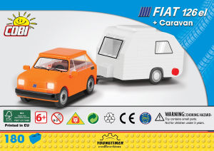 Manual Cobi set 24591 Youngtimer Fiat 126 el & Caravan