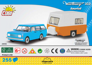 Manual Cobi set 24592 Youngtimer Wartburg 353 Tourist & Caravan