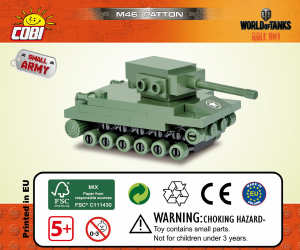 Kasutusjuhend Cobi set 3027 World of Tanks M46 Patton