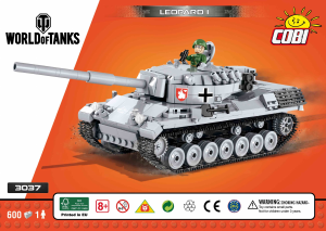 Bruksanvisning Cobi set 3037 World of Tanks Leopard I