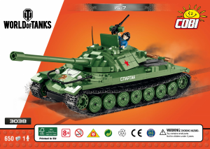 Bruksanvisning Cobi set 3038 World of Tanks IS-7