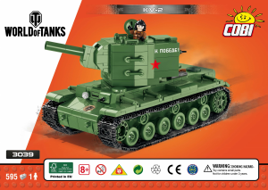 Bruksanvisning Cobi set 3039 World of Tanks KV-2