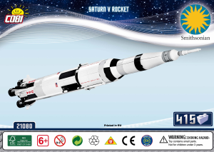 Bedienungsanleitung Cobi set 21080 Smithsonian Saturn V Rakete