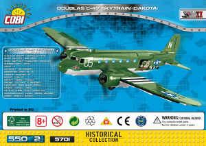 Manuale Cobi set 5701 Small Army WWII Douglas C-47 Skytrain (Dakota)