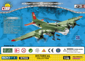 Mode d’emploi Cobi set 5703 Small Army WWII Boeing B-17G Flying Fortress