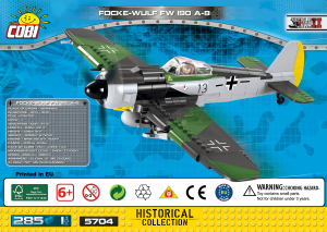 Mode d’emploi Cobi set 5704 Small Army WWII Focke-Wulf WF 190 A-8