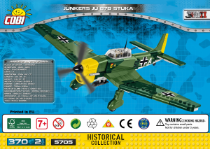 Mode d’emploi Cobi set 5705 Small Army WWII Junkers JU 87B Stuka