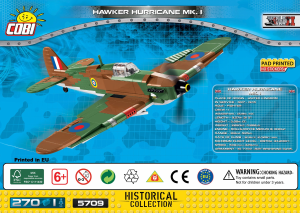Manual de uso Cobi set 5709 Small Army WWII Hawker Hurricane MK. I