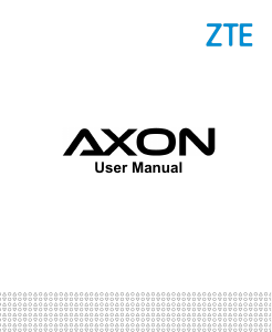 Handleiding ZTE Axon Mobiele telefoon
