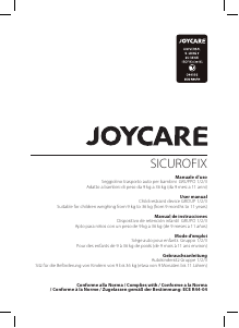 Manuale Joycare JC-1292 Sicurofix Seggiolino per auto