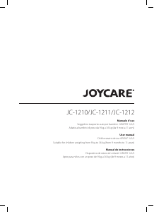 Manuale Joycare JC-1211 Vivace Seggiolino per auto