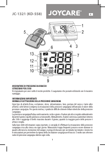 Mode d’emploi Joycare JC-1321 Tensiomètre