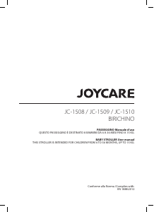 Bruksanvisning Joycare JC-1510 Birichino Barnvagn