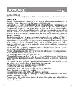 Priročnik Joycare JC-330 Obrazna savna
