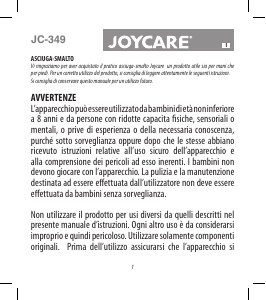 Manuale Joycare JC-349 Easy Dry Essiccatore per unghie
