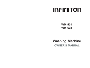 Manual Infiniton WM-602 Washing Machine