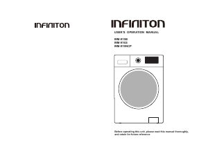 Manual Infiniton WM-916S Máquina de lavar roupa