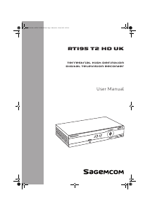 Manual Sagemcom RTI95 T2 HD UK Digital Receiver