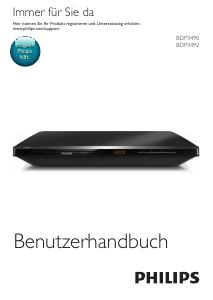 Bedienungsanleitung Philips BDP3490 Blu-ray player