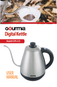Bruksanvisning Gourmia GPK610 Vattenkokare