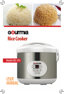 Bruksanvisning Gourmia GRC870 Riskokare