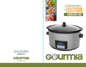 Bruksanvisning Gourmia DCP860 Slow cooker