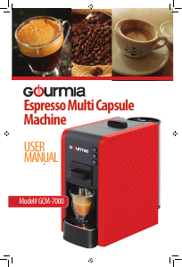 Manual Gourmia GCM7000 Espresso Machine