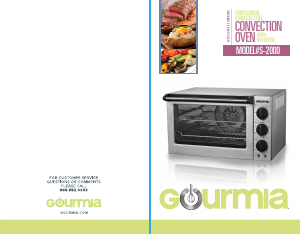 Manual Gourmia S2000 Oven
