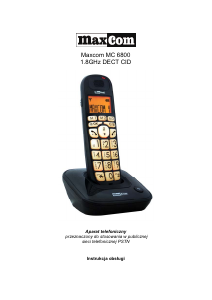 Instrukcja Maxcom MC6800 Telefon bezprzewodowy