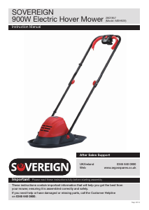 Manual Sovereign MEH929 Lawn Mower